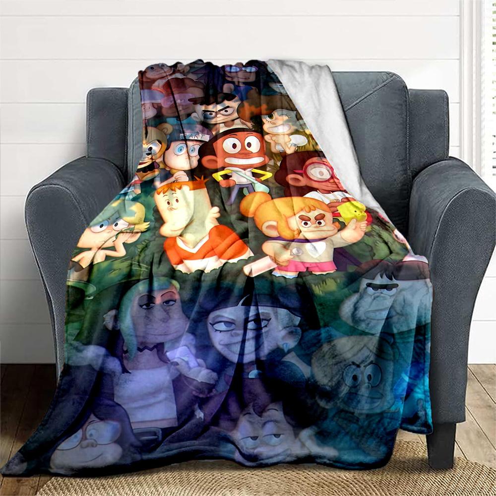 1pc Craig of the Creek Outdoor Blanket Lightweight Flannel, All-Season Use for Sofa, Bed, Travel, Camping, Living Room, Office, Couch039