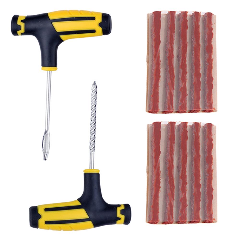 Car Tire Repair Kit Auto Bike Tubeless Tire Puncture Kit Motorcycle Tire Repair Tool Kit Rubber Tyre Puncture Studding Plug Set
