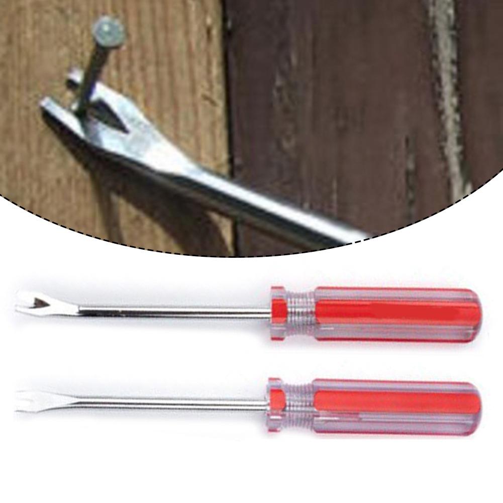 V-Type Screwdriver Puller Remover Nail Puller Pry Tool Steel Screwdriver Repair Hand Tool Straight Elbow Head For Pull Nails