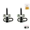 BDP1067-1 2 Pieces Front Left AND Right Door Catch Hinge Brake Stop Check Strap Limiter for BMW 5 Series E39 1995-2004 4/5 Door 51218193447