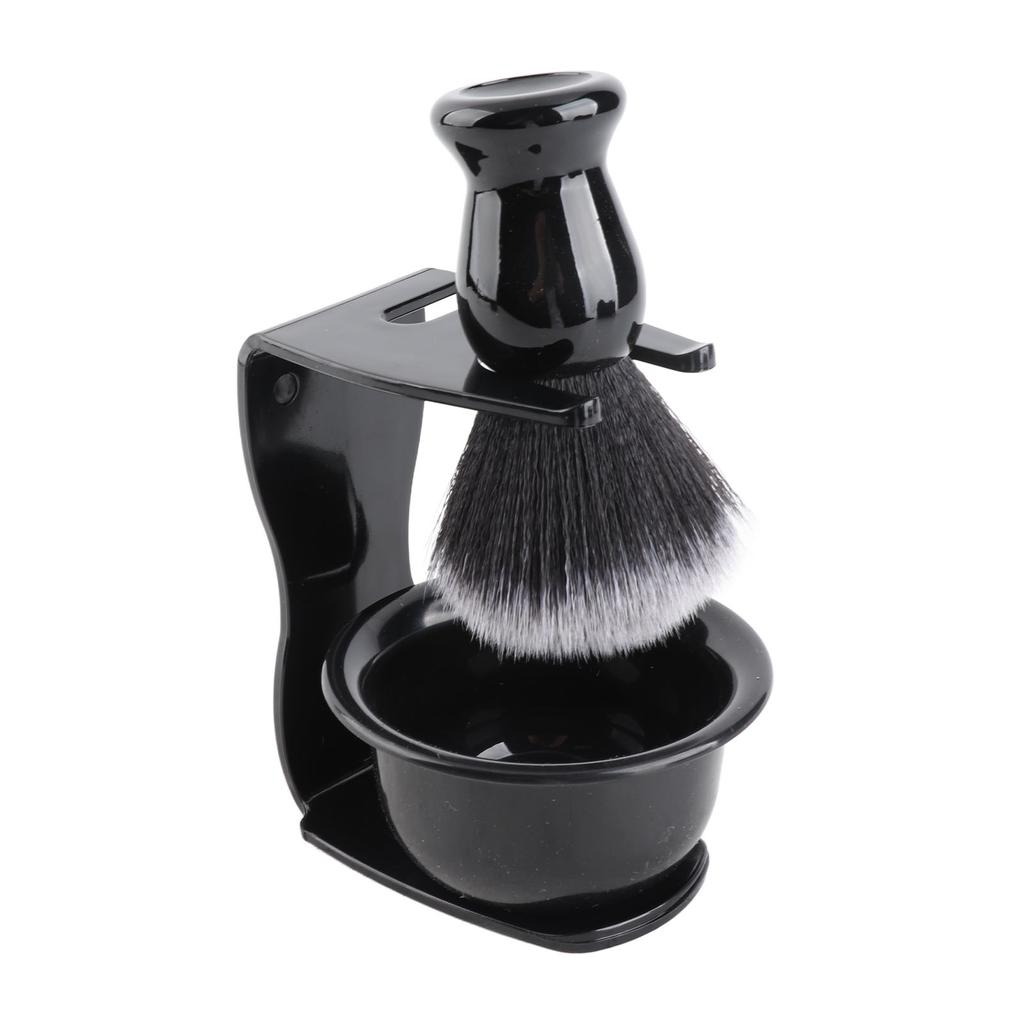 3pcs Beard Shaving Brush Bowl Holder Men Beard Cleaning Face Hair Style Tool Set