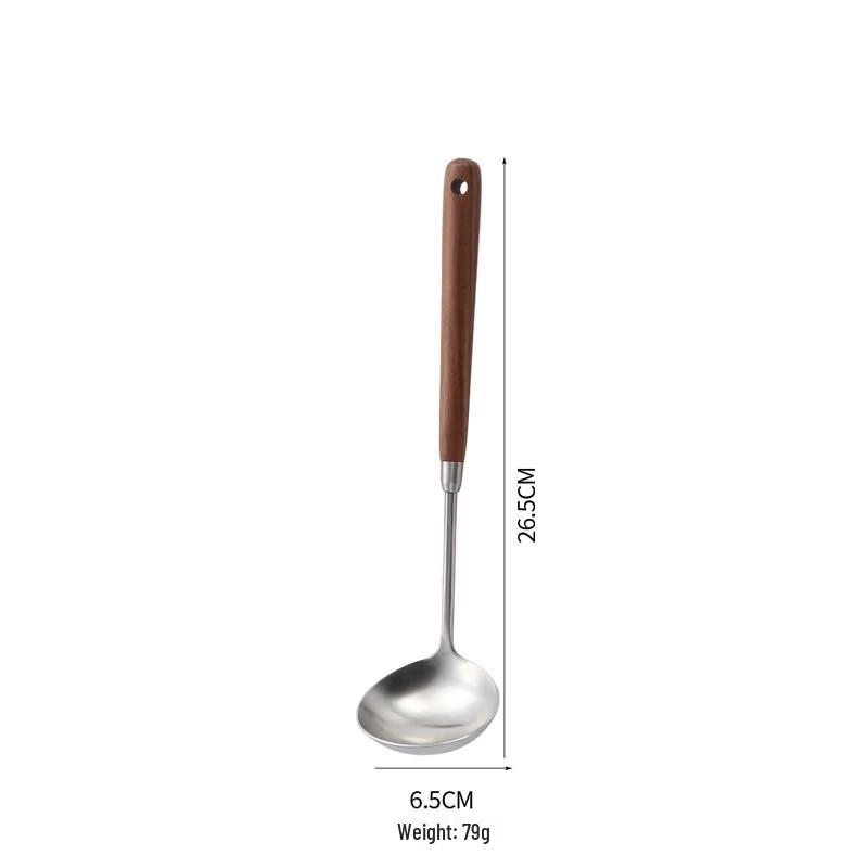 Professioneller Wok-Pfannenwender mit Holzgriff