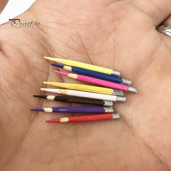 

8 шт., карандаш для кукольного домика, высокое уменьшение, неувядаемый, анти-трещины, Коллекционная Реалистичная Незаписываемая миниатюрная модель карандаша, аксессуар для кукольного дома