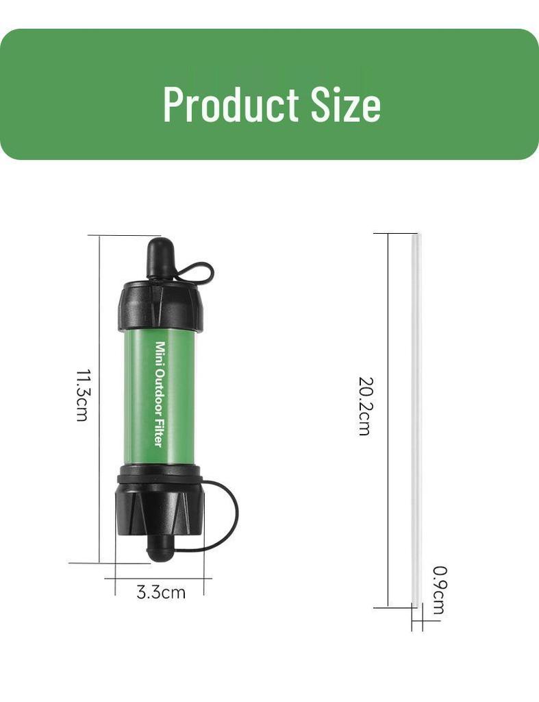 Portable Outdoor Ultrafiltration Water Purifier Straw