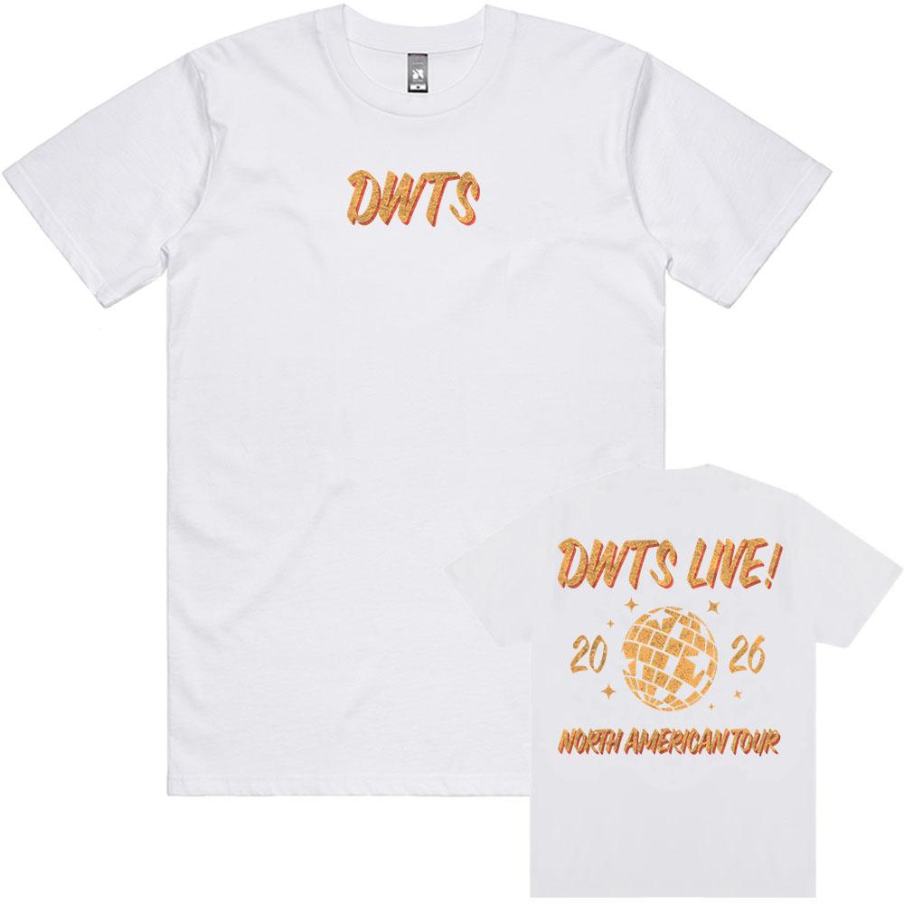 DWTS Live 2026 North American Tour Tee Dancing with The Stars Print T-shirt Crew Neck Summer Short Sleeve Tshirts XS