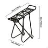 Rear Bike Rack Bicycle Carrier 55 lbs Capacity Easy to Install Mountain Road