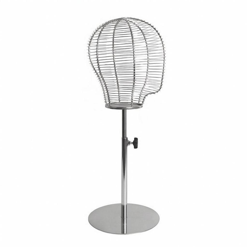 Metal Wire Mannequin Head Display Stand Freestanding for Boutique Owners