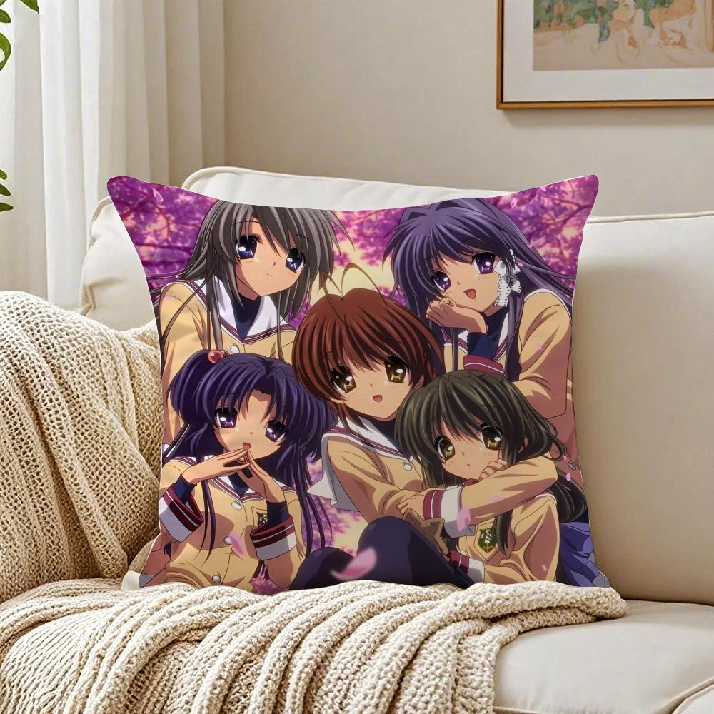 Cute Sweet Chinese Cartoon CClannad Cushion Cover Pillowcase Antidustmite living Room Sofa Decor Cushion Room