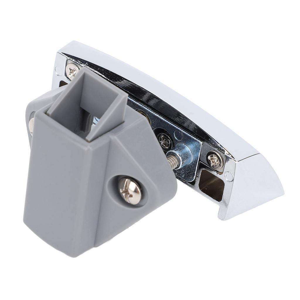 Keyless RV Push Cabinet Lock Zinc Alloy Stylish Push Button Lock for Yachts Motorhome Caravan Camping Vehicles Chrome