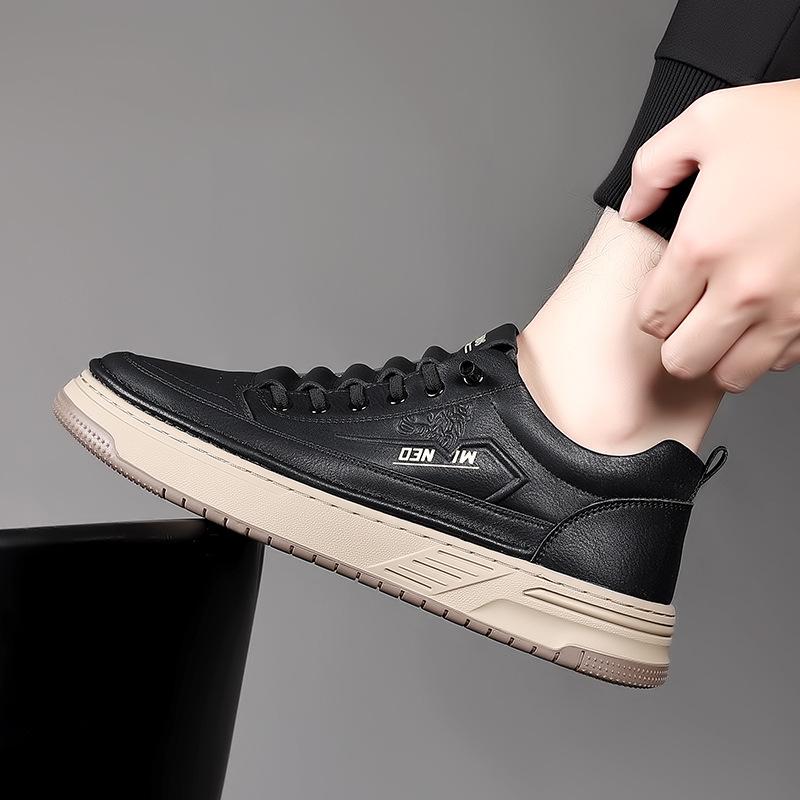 FashionGenuine Leather Fashion Casual Platform Shoes for Men Spring Autumn Winter Designer Board Shoes Male Sports Zapatos De Hombre