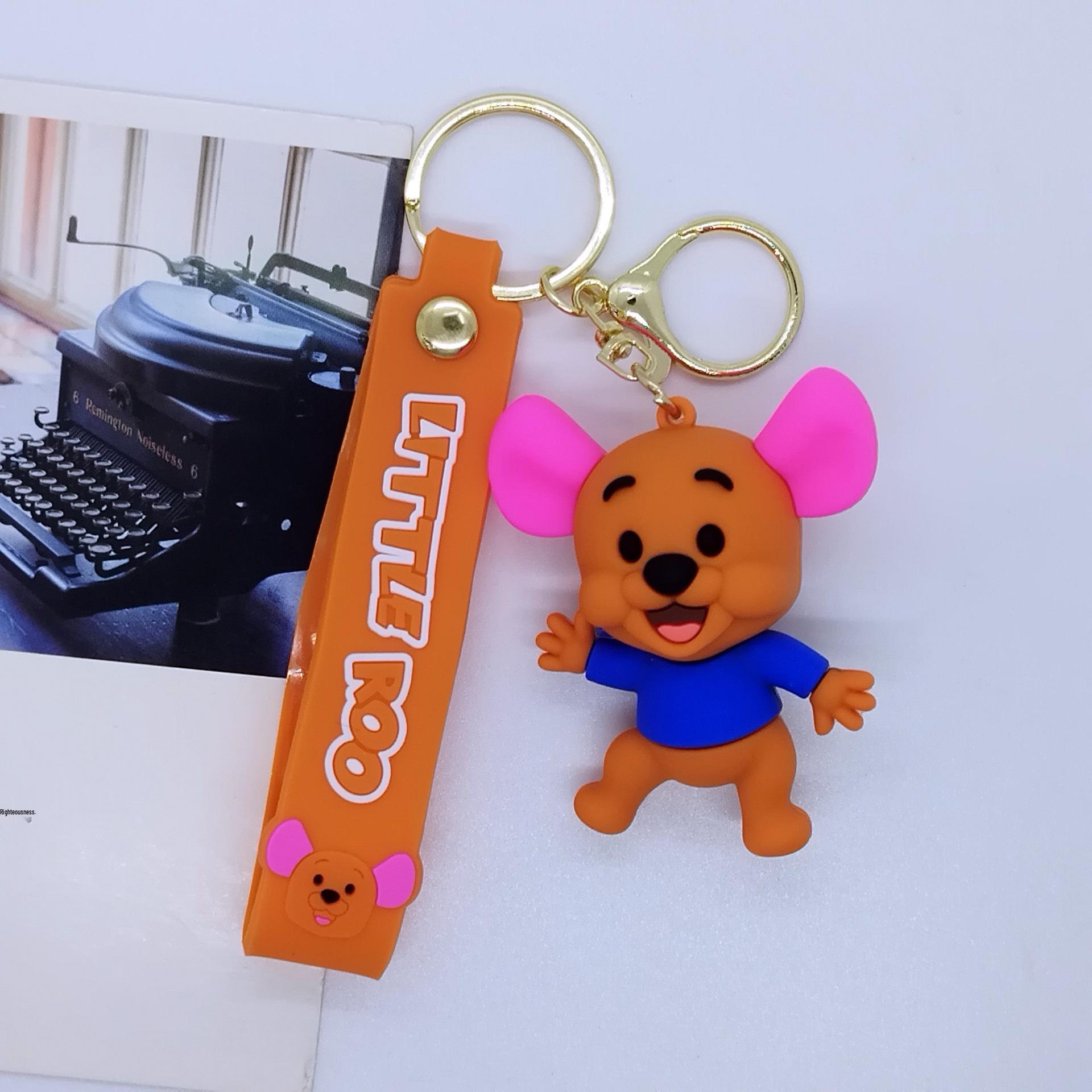 

Cartoon Tigger & Winnie the Pooh Keychain Pendant for Bag & Car Keys OPP Packaging