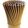 500pcs Golden Bulk Paper Straws, 7.75x0.24 Inches, Disposable Straws, Suitable for Parties, Weddings, Beverages and Cocktail Parties