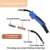 30pcs Welding Tips For Mig Welding Contact Tips 0.035"/0.9mm Copper Welder Tips For 15AK Accessories