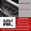 For BMW X1 E84 2011-2015 Carbon Fiber Center Console Gear CD Door Panel Trim Sticker Decoration Car Interior Tuning Accessories