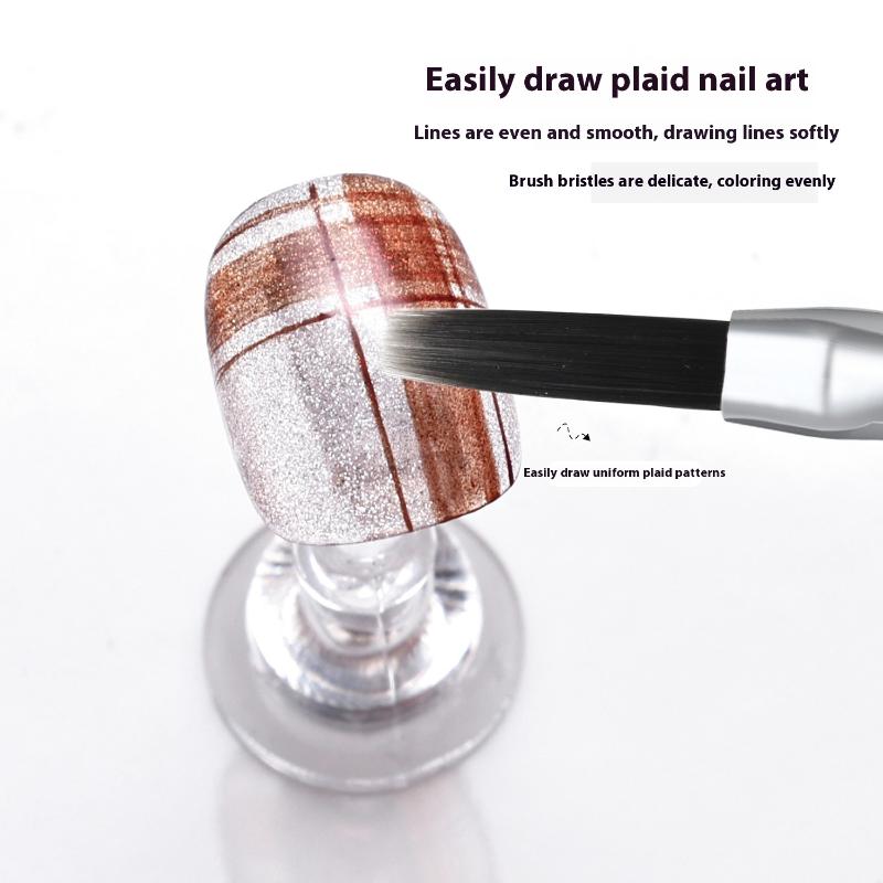 Nail Art Long Brush Checker Nail Drawing Painting Line Brush UV Gel Brush Phototherapy Pen Nail Art Tool Acrylic Manicure Tool