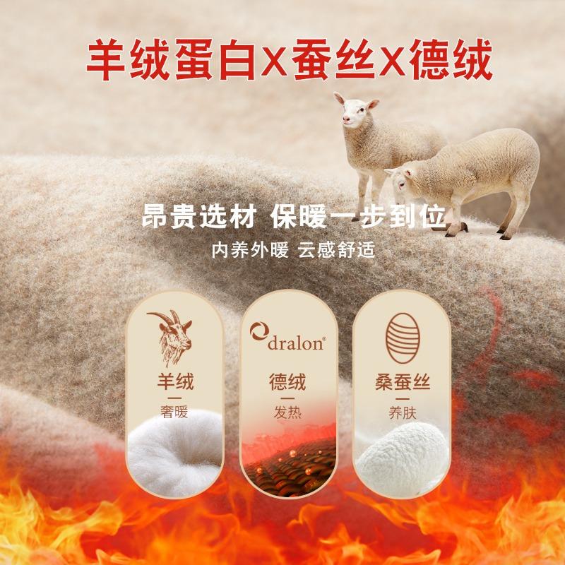 Cashmere silk pile collar bottoming shirt for women's autumn and winter new women's clothing with warm velvet heating and thermal top for women