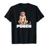 Punch The Monkey Meme T-shirt för Kvinnor T-shirts Kortärmade Toppar Mode Kvinnlig T-shirt Sommar Ny Kläder med Feminin Estetik
