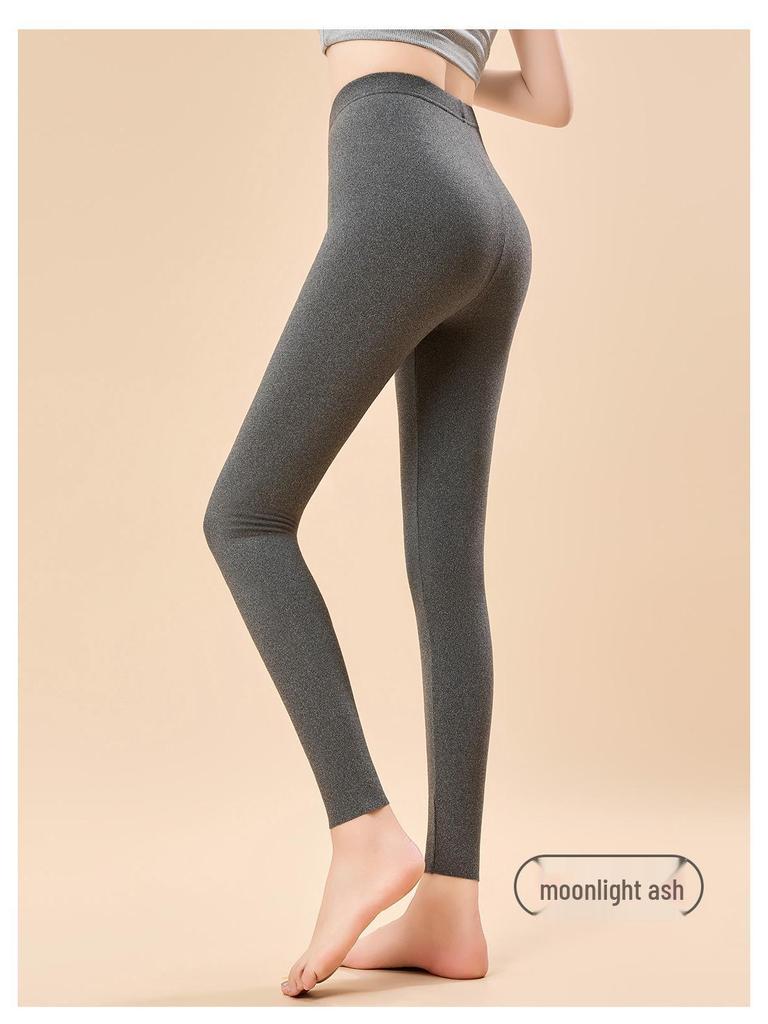 Velvet Autumn Women's Low Waist Double-Sided Brushed Warm Leggings