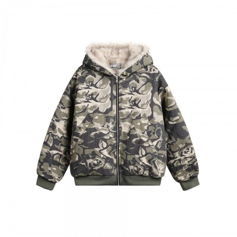 2026 Winter Camo Puffer Jacket Fleece