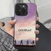 Band C-Coldplay cool Phone Case For iPhone 17,16,15,14,13,12,11 Plus,Pro Max,XS,Colored Silver Plated Inside Cover