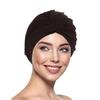 Fashion Vintage Hijab Caps Elastic Soft Polyester Twist Knot Turban Hat Breathable Wrap Style Head Cover Hair Loss