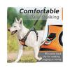 Orange Dog Harness, Adjustable Reflective Anti-Tear Dog Harness, Easy to Put On, with Control Handle, Arnet