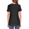 Women Casual Hollow Out Short Sleeve T Shirt Round Neck Loose Fit Lightweight Breathable Summer Top