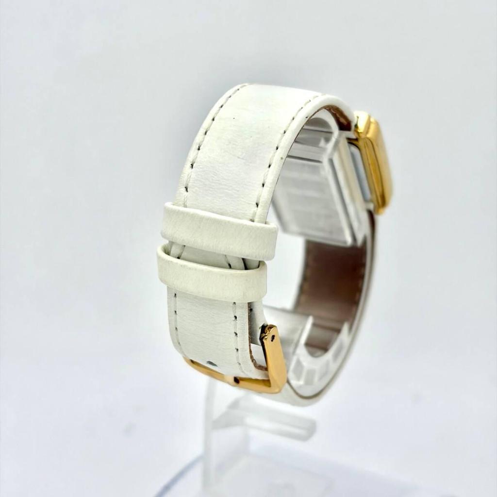Used [New Battery] SEIKO LASSALE Ladies Watch Shell Square Gold Roman 1F20-5150 550067