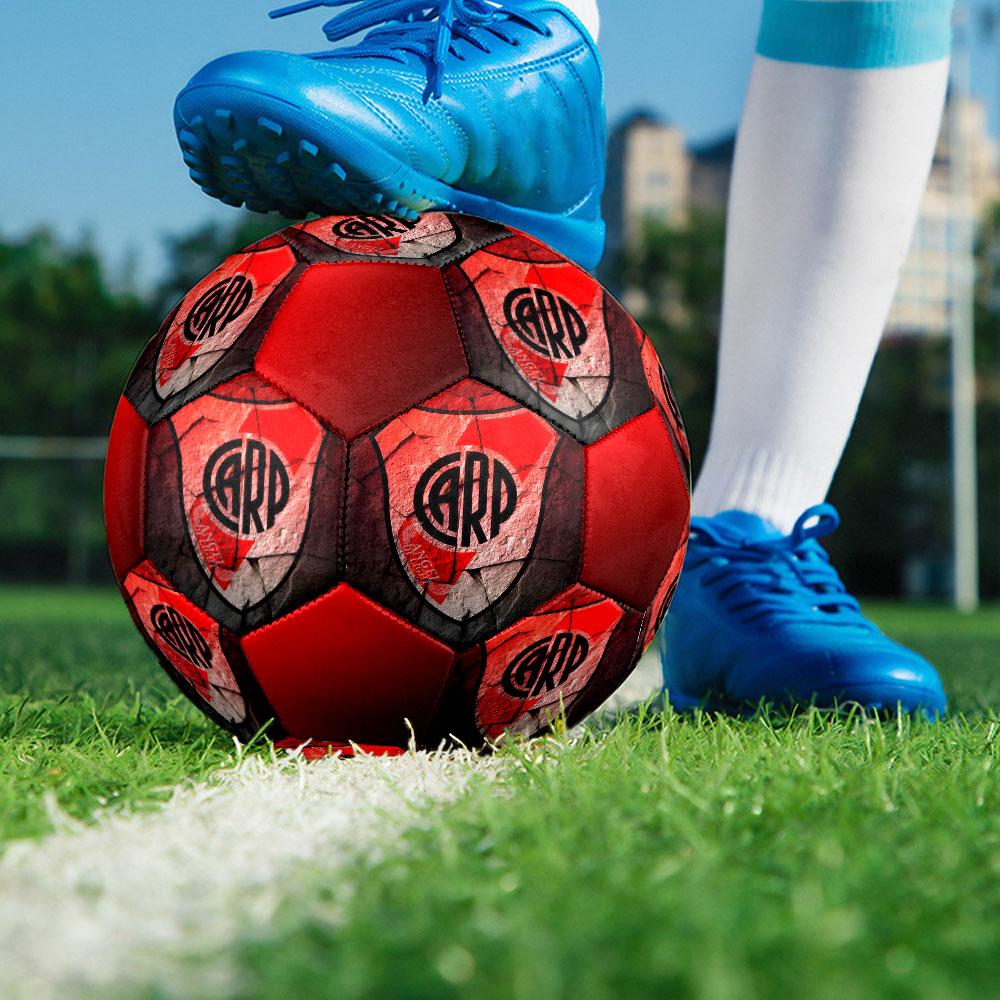Club Atlético River Platefootball clubIndoor Size 5 Soccer Ball Colorful Machine Stitched PVC Competition Ready Durable High-Bounce