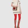 GUCCI Valentine's Day Collection Canvas With Leather Messenger Bag Shoulder Bag, Crossbody Bag Mini Women's 637048-HUHIS-8404