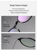 Ultra-Light Pure Titanium Eyeglasses Frame with Transparent Nylon for Myopia – Fashionable and Versatile Design (Model 6603)