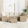 Garden Sofa Set Beige 55 x 55 x 37 cm Poly Rattan