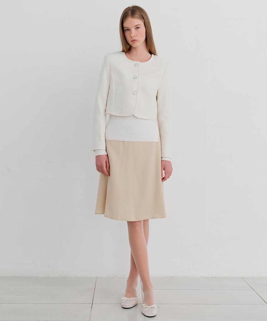 Itove Seoul Tencel Flare Midi Skirt Be
