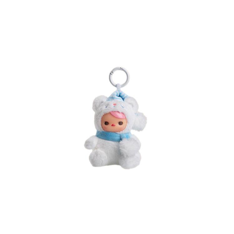 POP MART Pucky Bear Planet Collection Silicone Face Plush Mystery Boxes, Single Blind Box