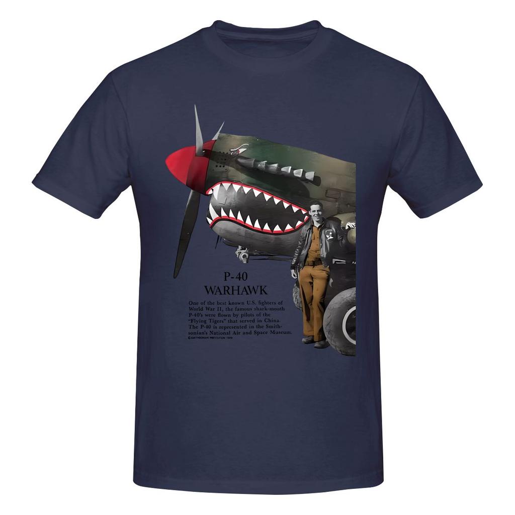 P40 Warhawk Oversize Tshirt Korean Style Casual Threediunisexsional Printing Tshirt