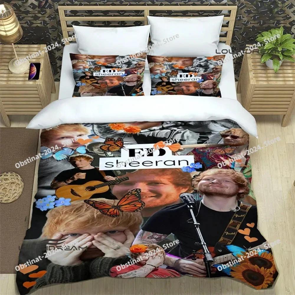 Top Singer Ed Sheeran Bedding Set Duvet Cover Full Queen King Size Pillowcase Bed Printed Bed Set Aldult Kid Bedroom Single Twin