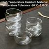 50ml 4/6pcs Glass Teacup Tea Infuser Teaware Heat Resistant High Temperature Explosion Proof Coffee Water Mug Drinkware Tea Set