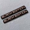 2pcs Black Edition 3D Car Body Badge Limited Edition Sticker Trunk Emblem Decal Accessorie for Car Motorcycle Bike
