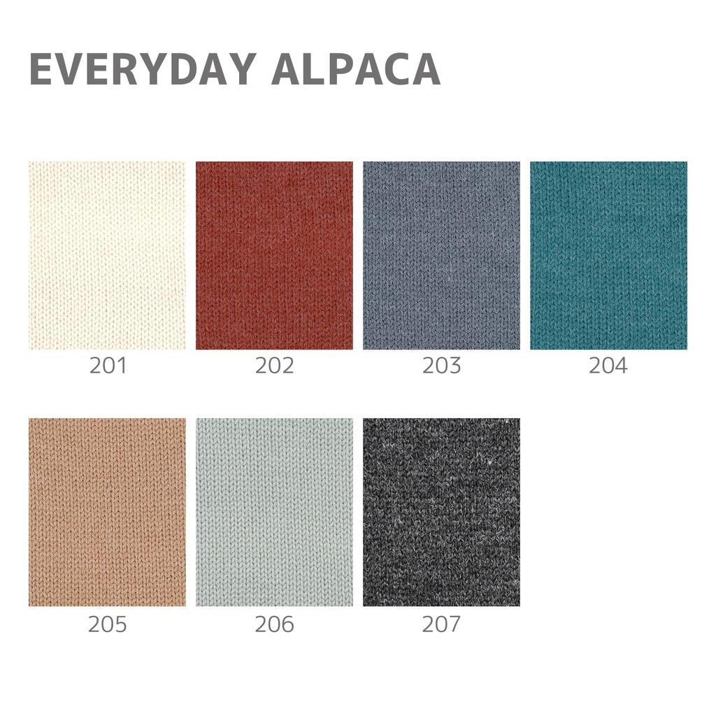 Пряжа ручного в'язання NASKA Everyday Alpaca Середньої товщини Біла 100г 300м набір 5 мотків КОЛ.201 приблизно. N-108