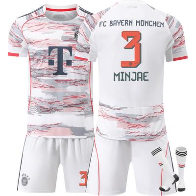 25-26 FC Bayern München Venkovní dres Fotbalový dres pro děti a dospělé MINJAE #3