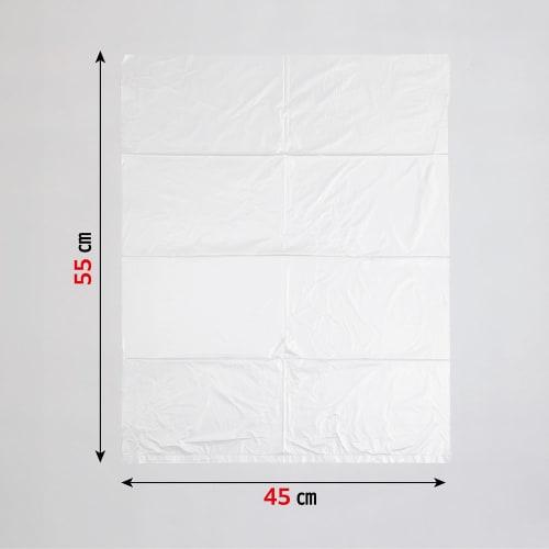 Japan Packs Semi-Transparent Garbage Bags, 55cm x 45cm x 0.01mm Thick, Approximately 15L, Large Size, 50 Bags, Room Project Resource-Saving Type, for