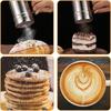 Flour Shakers with Handle Stainless Steel Container Sifter Seasoning Cocoa Flour Icing Sugar Powder Coffee Sifter Kitchen Tool