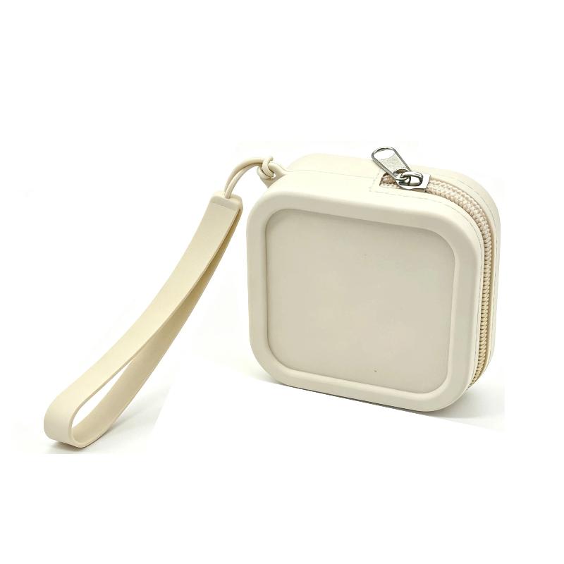 1Pcs Headphone Storage Pouch Travel Carry Bag Silicone Coin Storage Small Pouch Waterproof Zipper Coin Purse For Lipstick Card