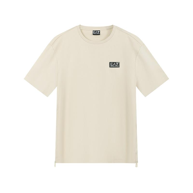 

Emporio Armani Ea7 Round Neck Casual Short Sleeve Cotton T-Shirt Men tops Almond-Milk 7M000516-AF14616-U1079 XXL