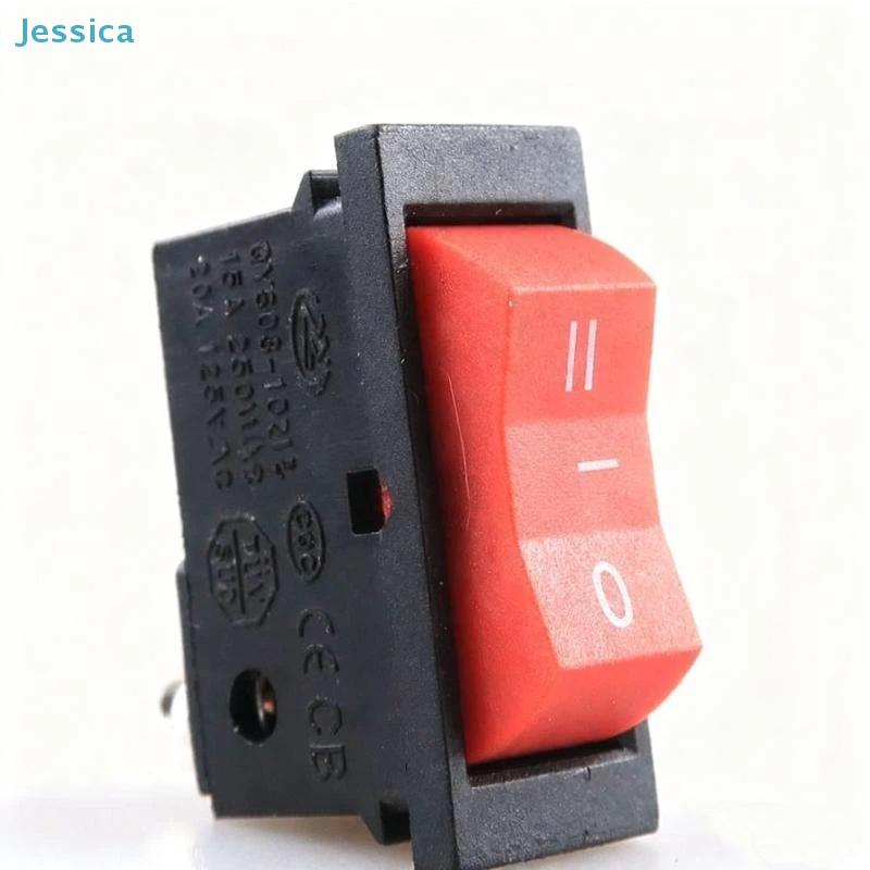 3-Gear 3-Pin Toggle Switch Button for High-Power Hair Dryer Hot/Cold Air Control