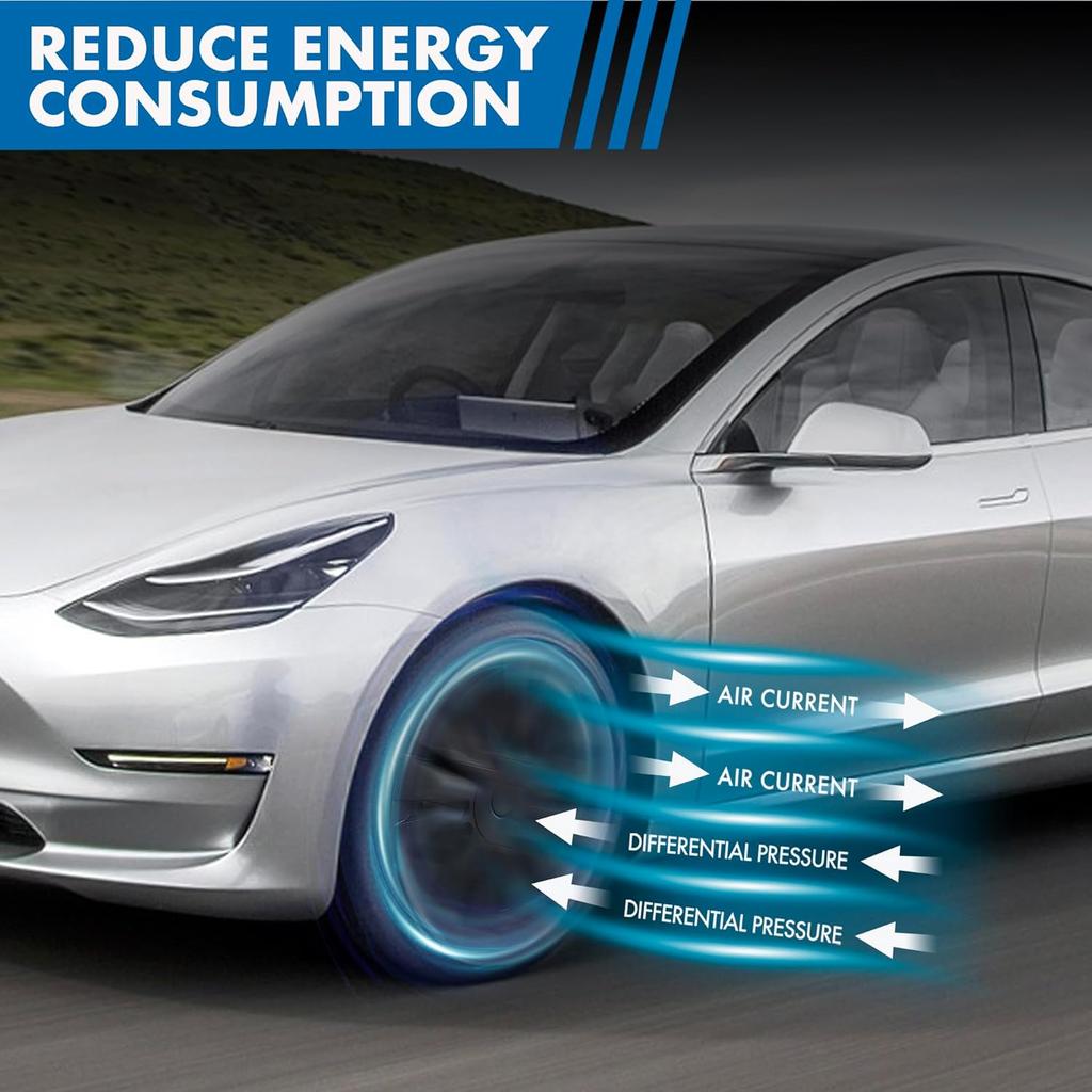 Wheel Covers for 4pcs Model Y Juniper 2025 Wheel Cover 20 Inch Wheel Trim Covers Tesla Accessories Wheel Rim Protector Cover