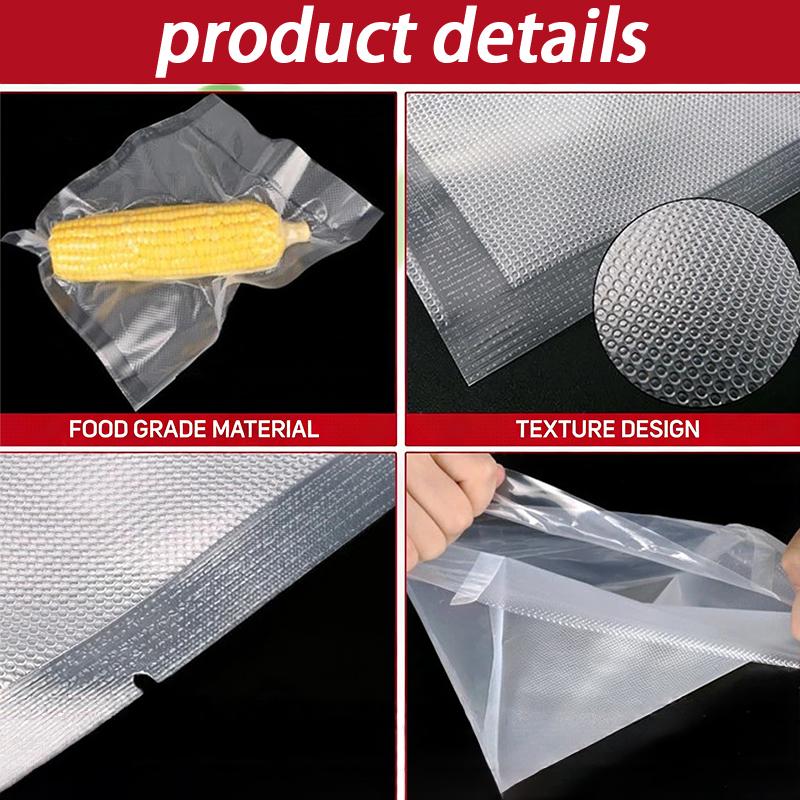 Vacuum Seal Bags Multipurpose Leakproof Food Storage Bags 100Pcs Household Fresh-Keeping Seal Bag