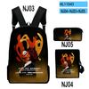 Classic Popular Young Singer D4vd 3D Print 3pcs/Set pupil School Bags Laptop Daypack Backpack Inclined shoulder bag Pencil Case