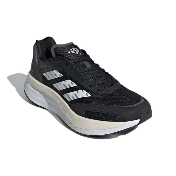 Adidas Adizero Boston 10 Wide Black White Unisex Sneakers Core-Black Cloud-White Grey-Five GZ5426