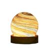 Luminous Glass Sphere 80MM LED Night Light USB Plug In Mini Planet Table Lamp Crystal Ball  Girls
